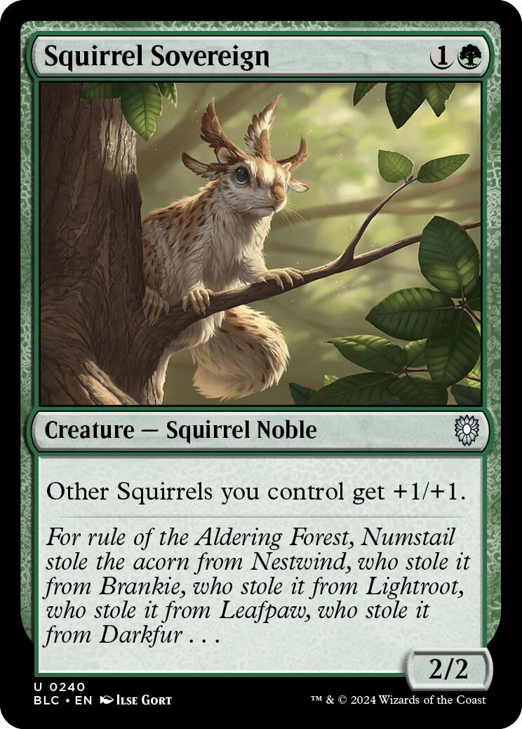 Squirrel Sovereign [Bloomburrow Commander] | Shuffle n Cut Hobbies & Games