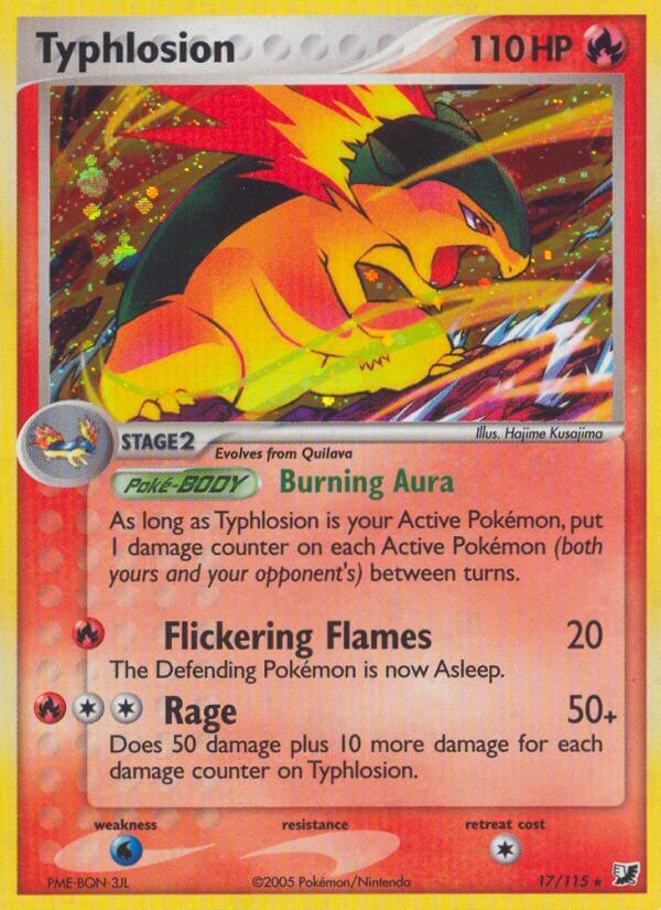 Typhlosion(17/115) (Theme Deck Exclusive) [EX: Unseen Forces] | Shuffle n Cut Hobbies & Games