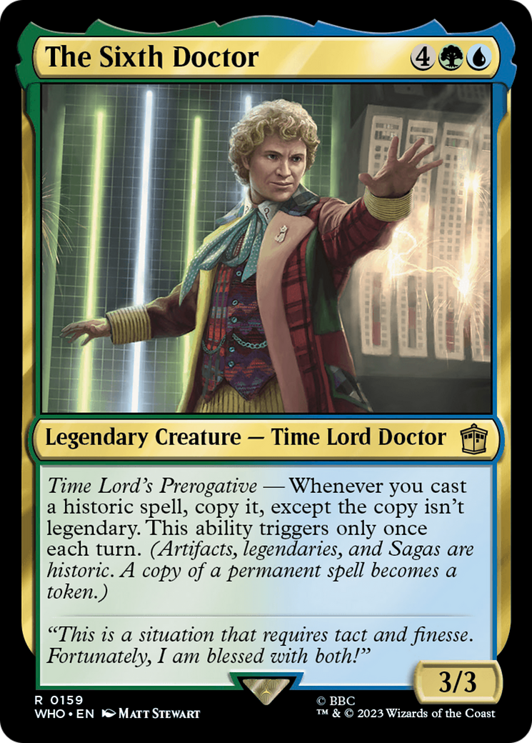 The Sixth Doctor [Doctor Who] | Shuffle n Cut Hobbies & Games