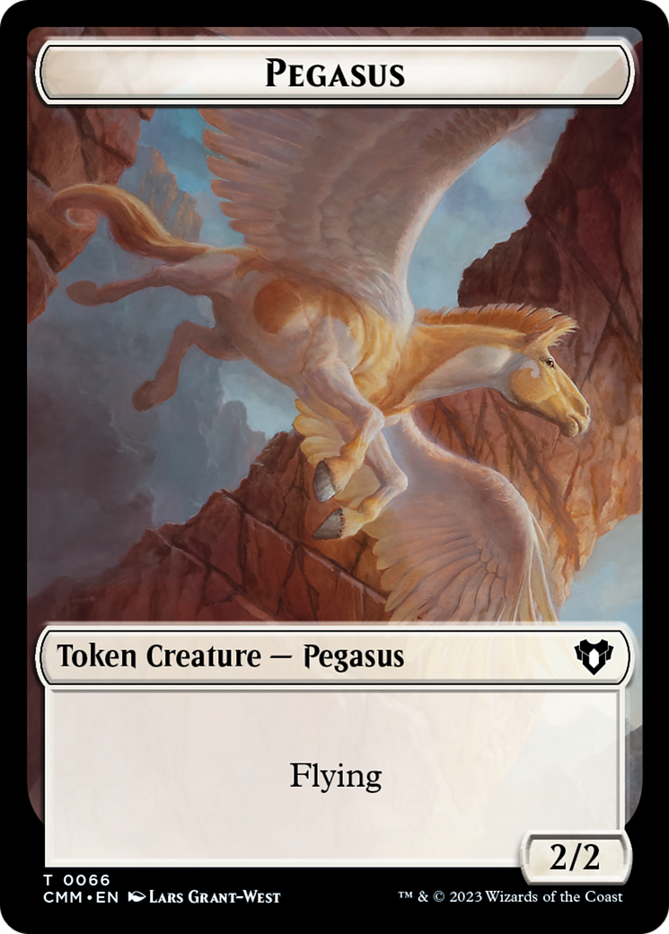 Copy (54) // Pegasus Double-Sided Token [Commander Masters Tokens] | Shuffle n Cut Hobbies & Games