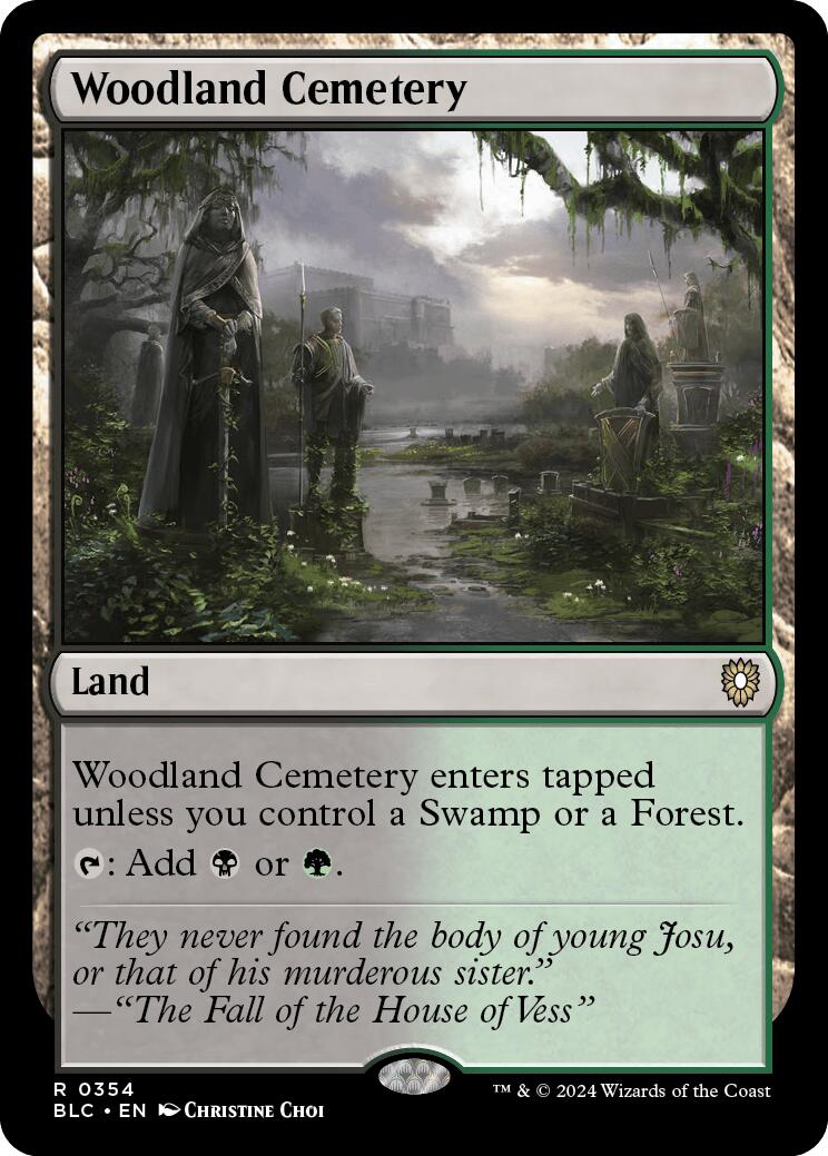 Woodland Cemetery [Bloomburrow Commander] | Shuffle n Cut Hobbies & Games