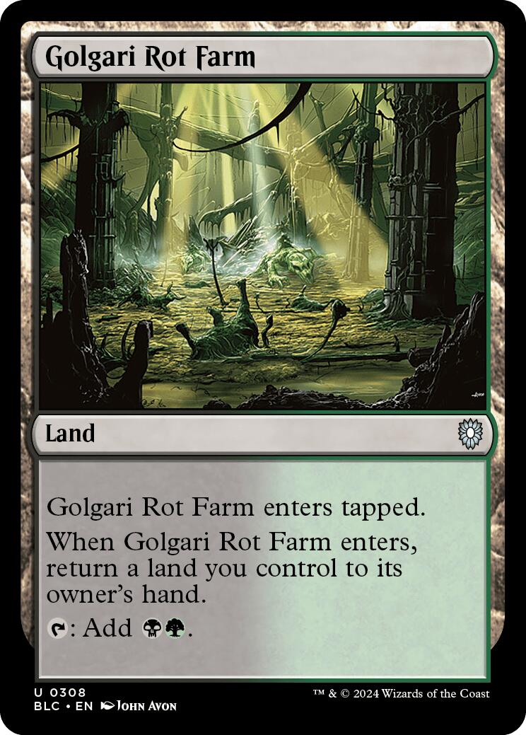 Golgari Rot Farm [Bloomburrow Commander] | Shuffle n Cut Hobbies & Games