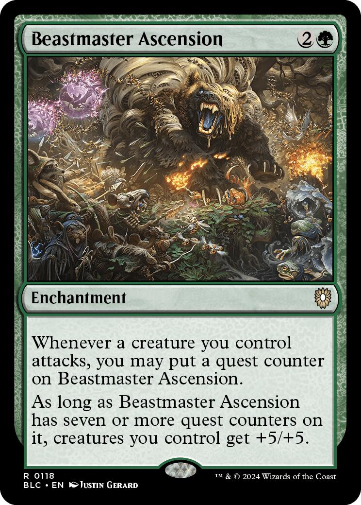 Beastmaster Ascension [Bloomburrow Commander] | Shuffle n Cut Hobbies & Games