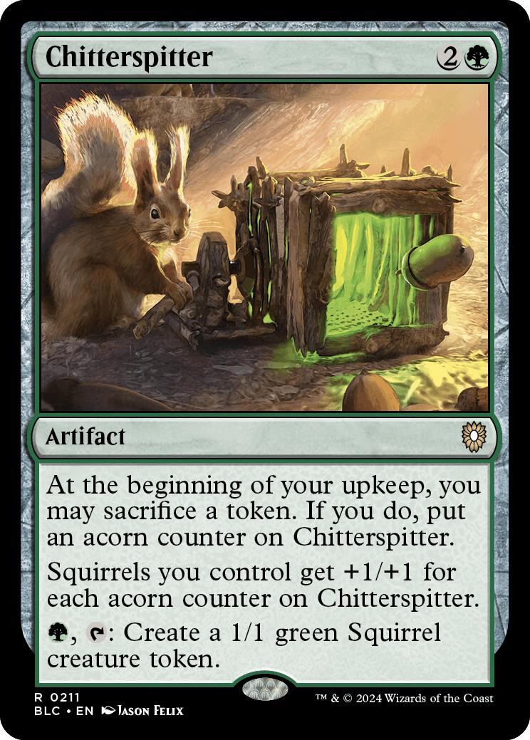 Chitterspitter [Bloomburrow Commander] | Shuffle n Cut Hobbies & Games