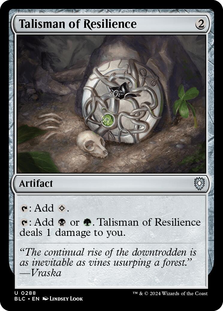 Talisman of Resilience [Bloomburrow Commander] | Shuffle n Cut Hobbies & Games