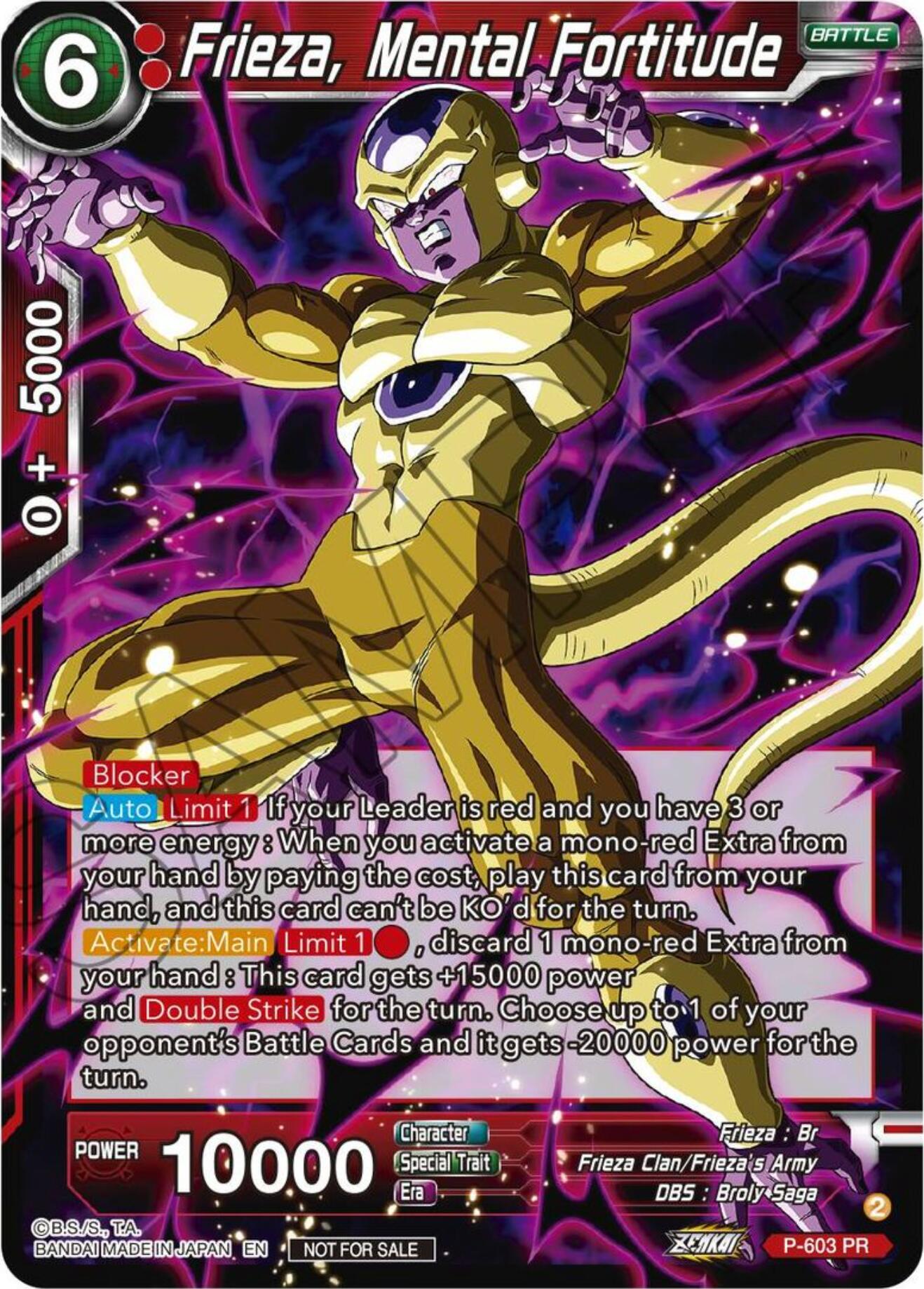 Frieza, Mental Fortitude (Tournament Pack Vol. 8) (P-603) [Promotion Cards] | Shuffle n Cut Hobbies & Games