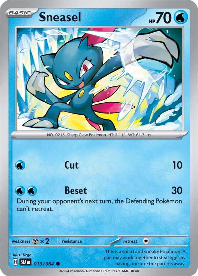 Sneasel (013/064) [Scarlet & Violet: Shrouded Fable] | Shuffle n Cut Hobbies & Games