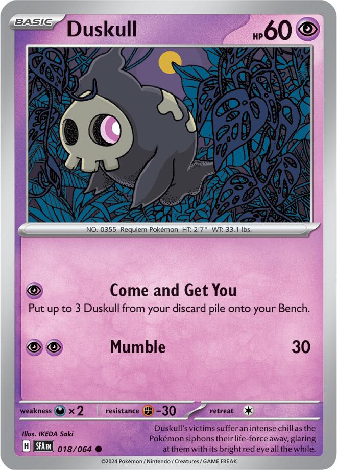 Duskull (018/064) [Scarlet & Violet: Shrouded Fable] | Shuffle n Cut Hobbies & Games