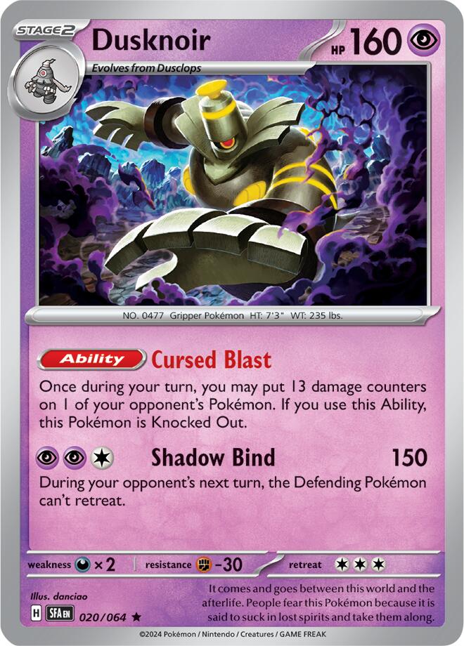 Dusknoir (020/064) [Scarlet & Violet: Shrouded Fable] | Shuffle n Cut Hobbies & Games