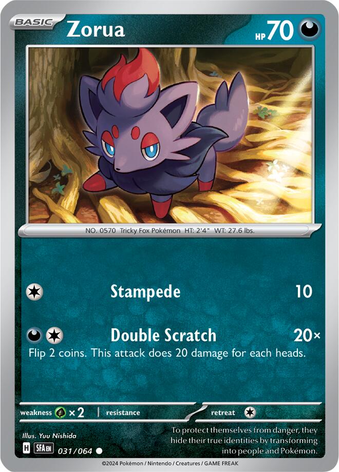 Zorua (031/064) [Scarlet & Violet: Shrouded Fable] | Shuffle n Cut Hobbies & Games