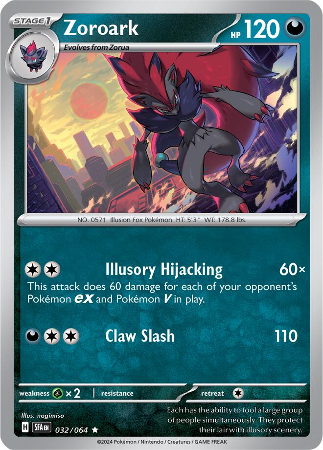 Zoroark (032/064) [Scarlet & Violet: Shrouded Fable] | Shuffle n Cut Hobbies & Games