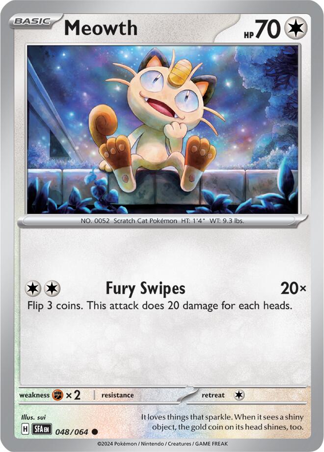 Meowth (048/064) [Scarlet & Violet: Shrouded Fable] | Shuffle n Cut Hobbies & Games