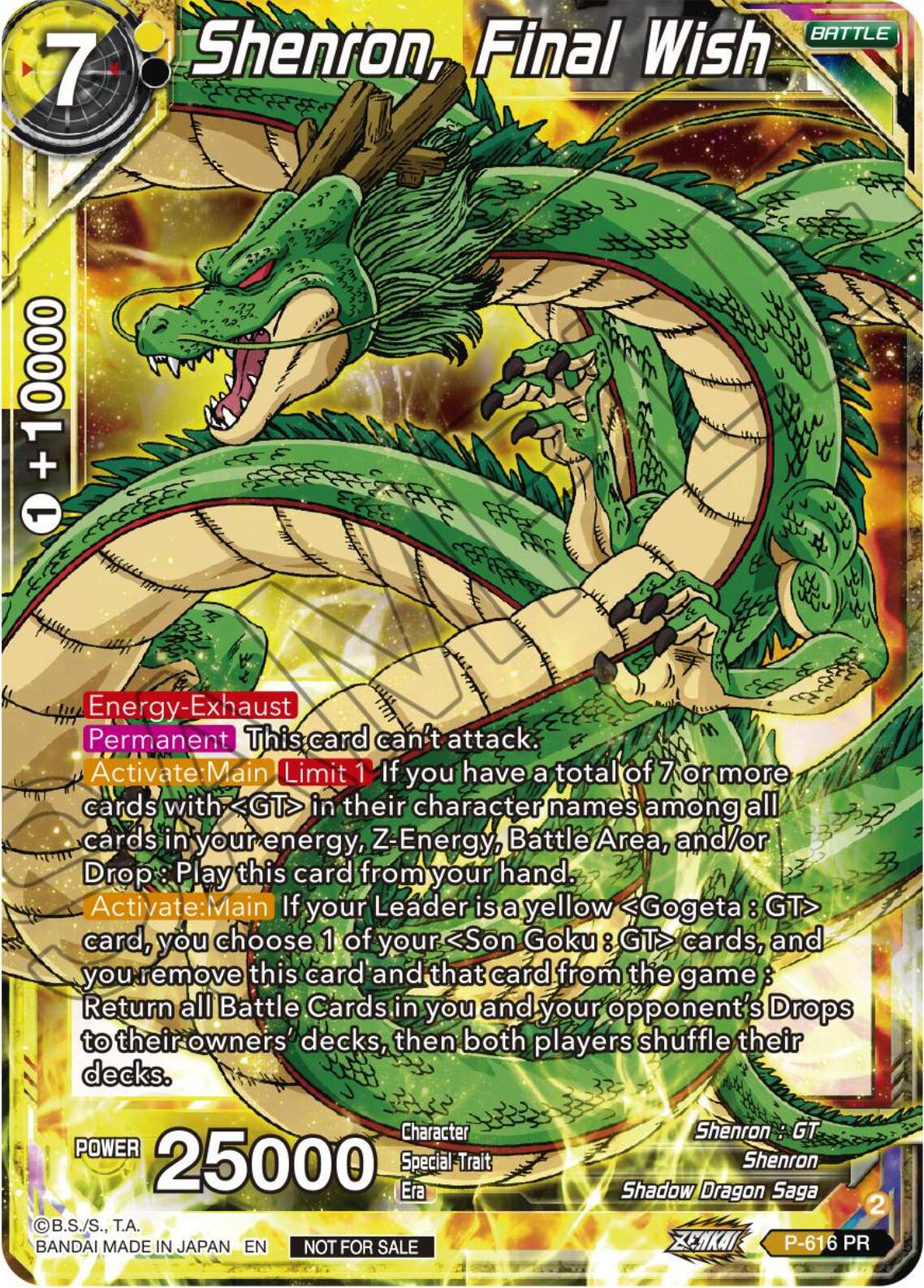 Shenron, Final Wish (Tournament Pack Vol. 8) (P-616) [Promotion Cards] | Shuffle n Cut Hobbies & Games