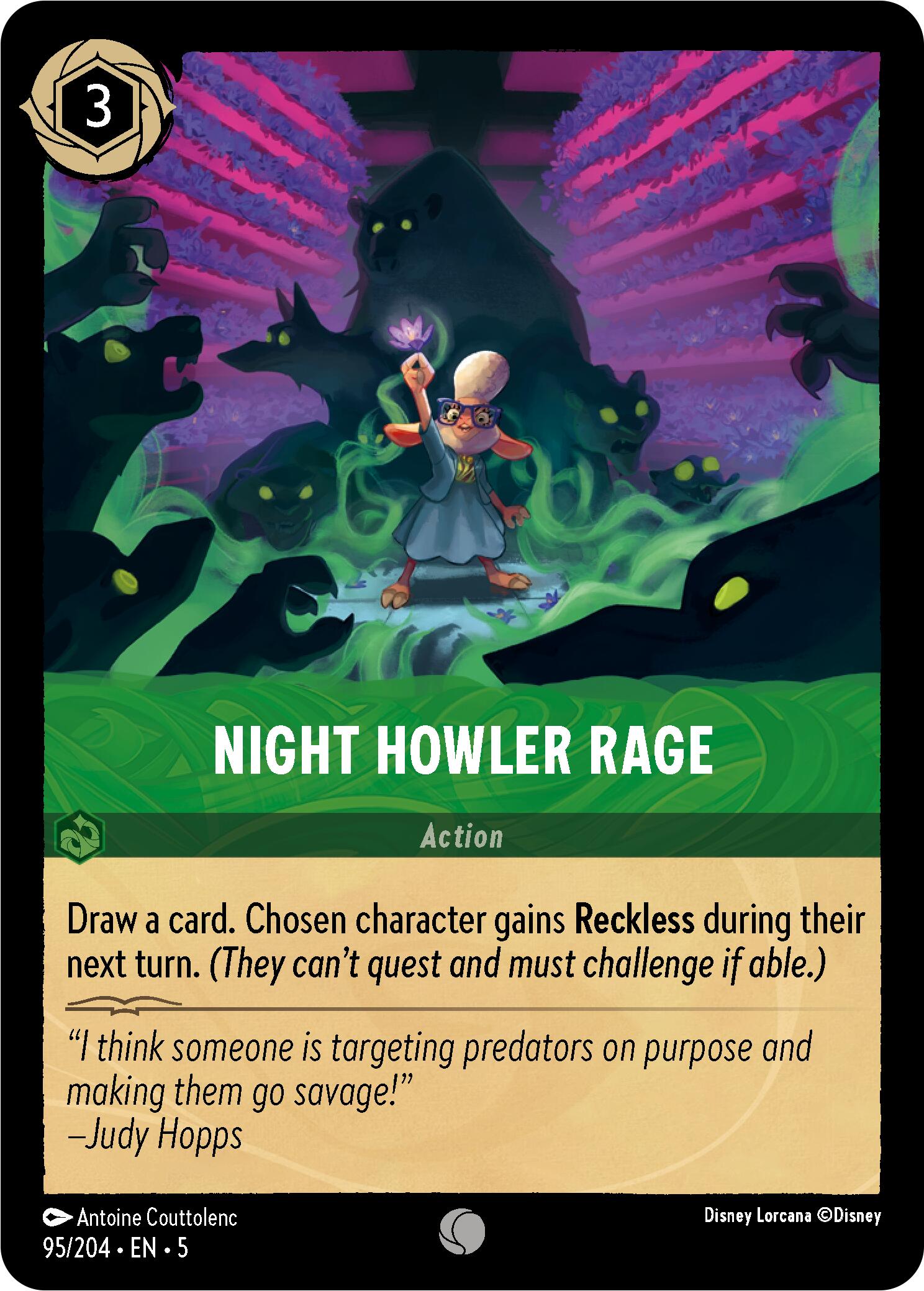 Night Howler Rage (95/204) [Shimmering Skies] | Shuffle n Cut Hobbies & Games