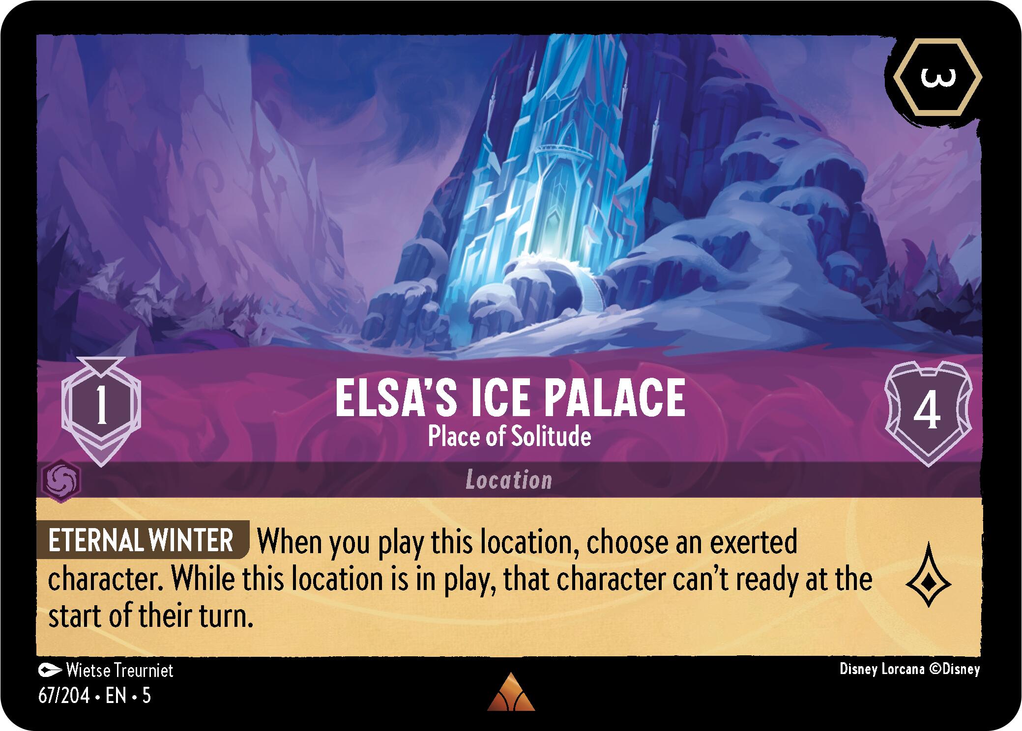 Elsa's Ice Palace - Place of Solitude (67/204) [Shimmering Skies] | Shuffle n Cut Hobbies & Games