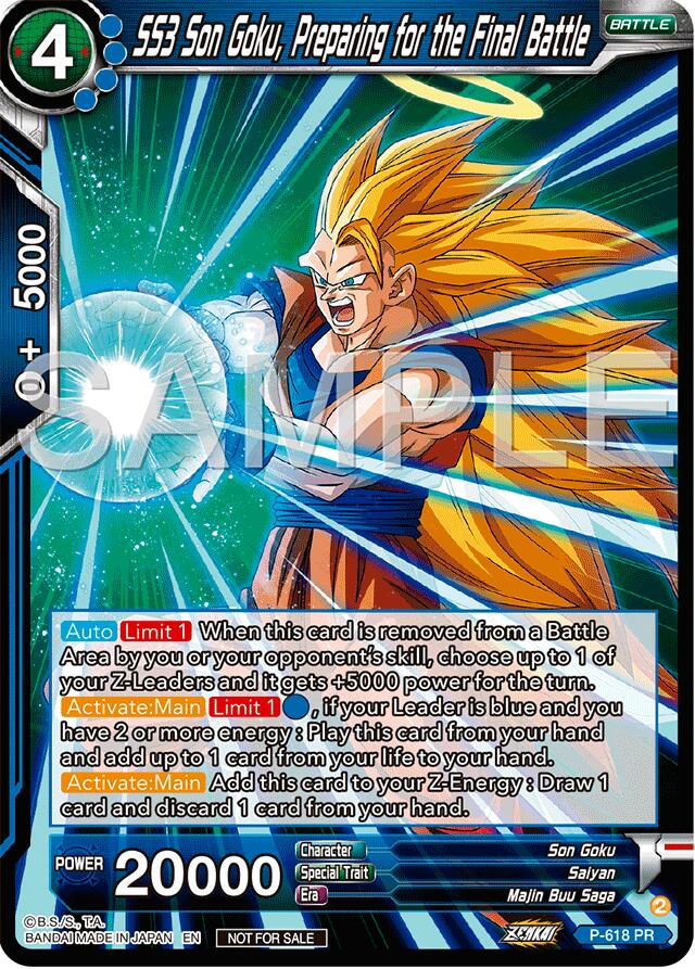 SS3 Son Goku, Preparing for the Final Battle (Deluxe Pack 2024 Vol.2) (P-618) [Promotion Cards] | Shuffle n Cut Hobbies & Games