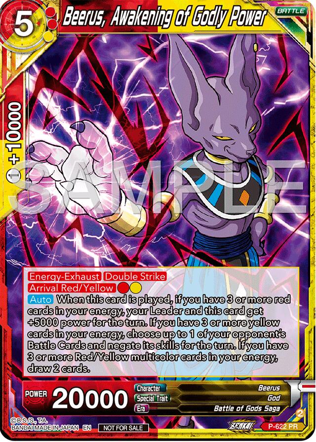 Beerus, Awakening of Godly Power (Deluxe Pack 2024 Vol.2) (P-622) [Promotion Cards] | Shuffle n Cut Hobbies & Games