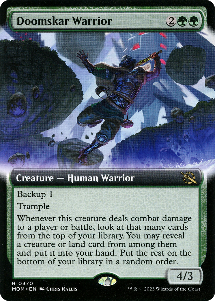 Doomskar Warrior (Extended Art) [March of the Machine] | Shuffle n Cut Hobbies & Games