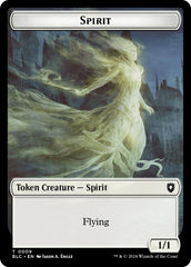 Spirit // Faerie Double-Sided Token [Bloomburrow Commander Tokens] | Shuffle n Cut Hobbies & Games