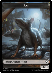 Rat // Raccoon Double-Sided Token [Bloomburrow Commander Tokens] | Shuffle n Cut Hobbies & Games