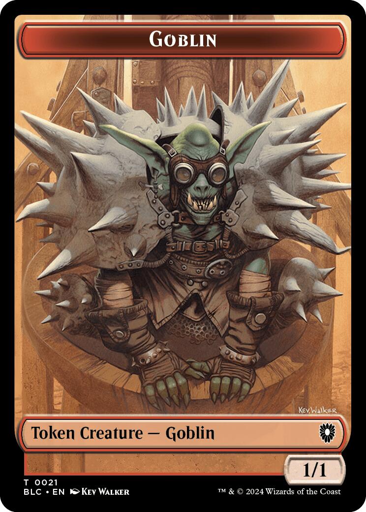 Goblin // Thopter Double-Sided Token [Bloomburrow Commander Tokens] | Shuffle n Cut Hobbies & Games