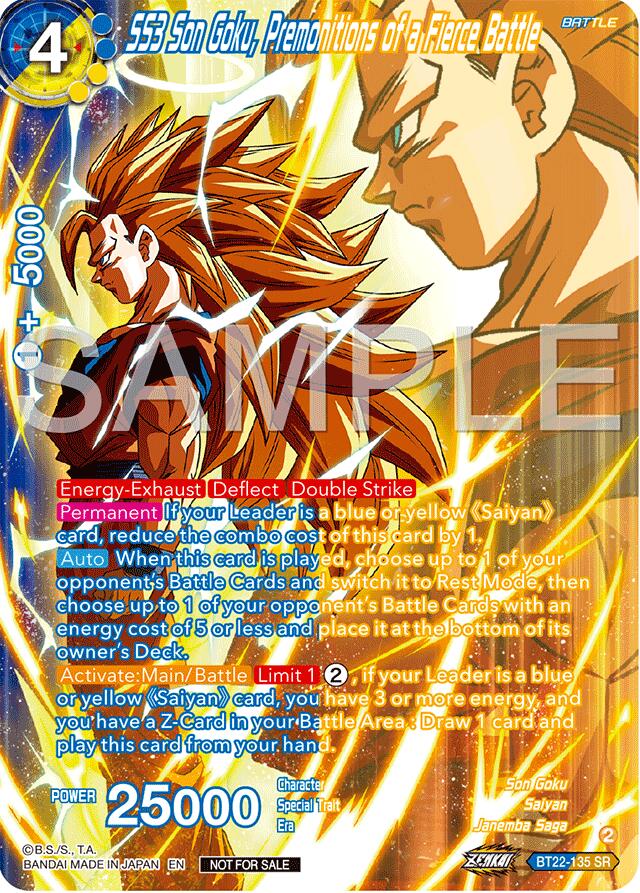 SS3 Son Goku, Premonitions of a Fierce Battle (Premium Alt-Art Card Set 2024 Vol.2) (BT22-135) [Promotion Cards] | Shuffle n Cut Hobbies & Games