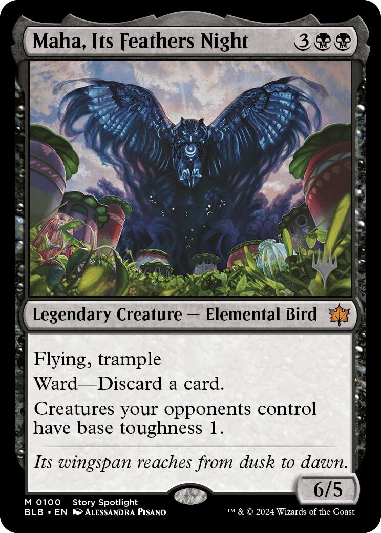 Maha, Its Feather Night (Promo Pack) [Bloomburrow Promos] | Shuffle n Cut Hobbies & Games