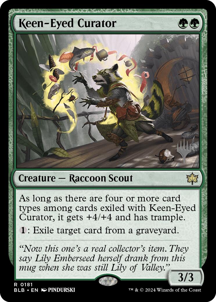 Keen-Eyed Curator (Promo Pack) [Bloomburrow Promos] | Shuffle n Cut Hobbies & Games