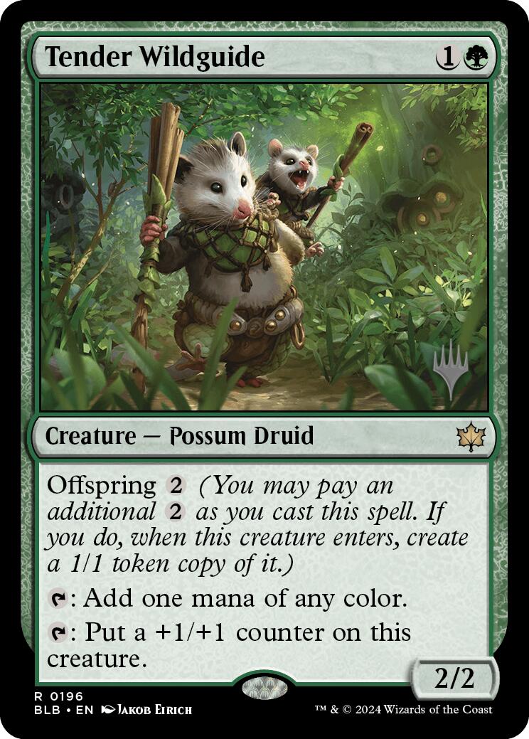 Tender Wildguide (Promo Pack) [Bloomburrow Promos] | Shuffle n Cut Hobbies & Games