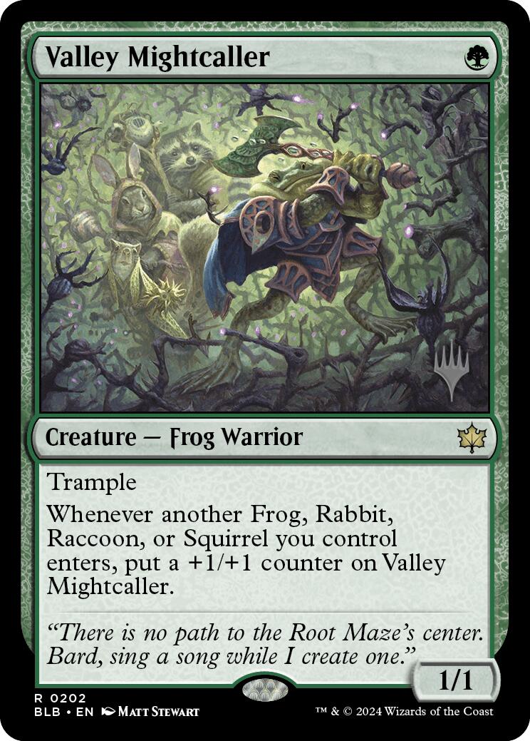 Valley Mightcaller (Promo Pack) [Bloomburrow Promos] | Shuffle n Cut Hobbies & Games