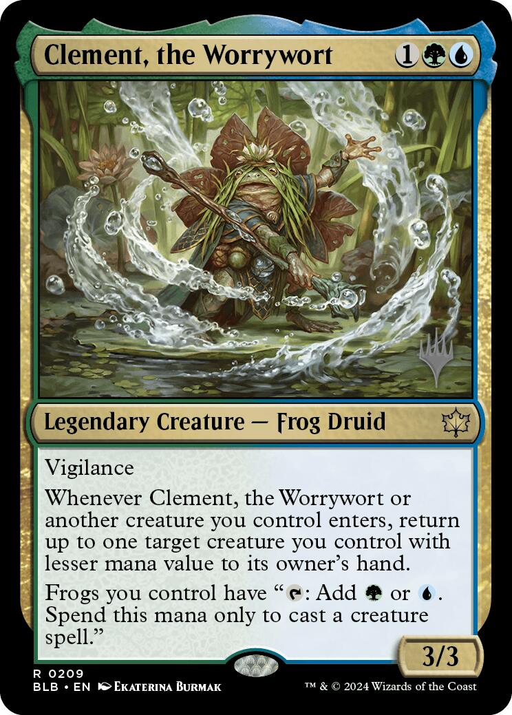 Clement, the Worrywort (Promo Pack) [Bloomburrow Promos] | Shuffle n Cut Hobbies & Games