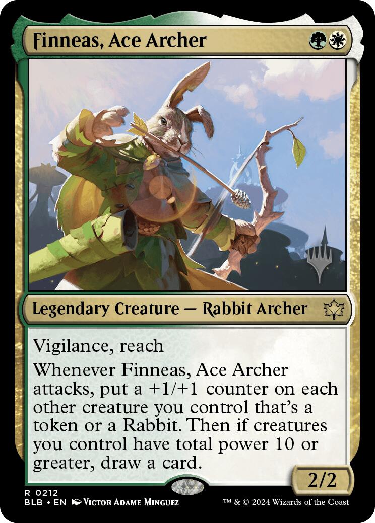 Finneas, Ace Archer (Promo Pack) [Bloomburrow Promos] | Shuffle n Cut Hobbies & Games