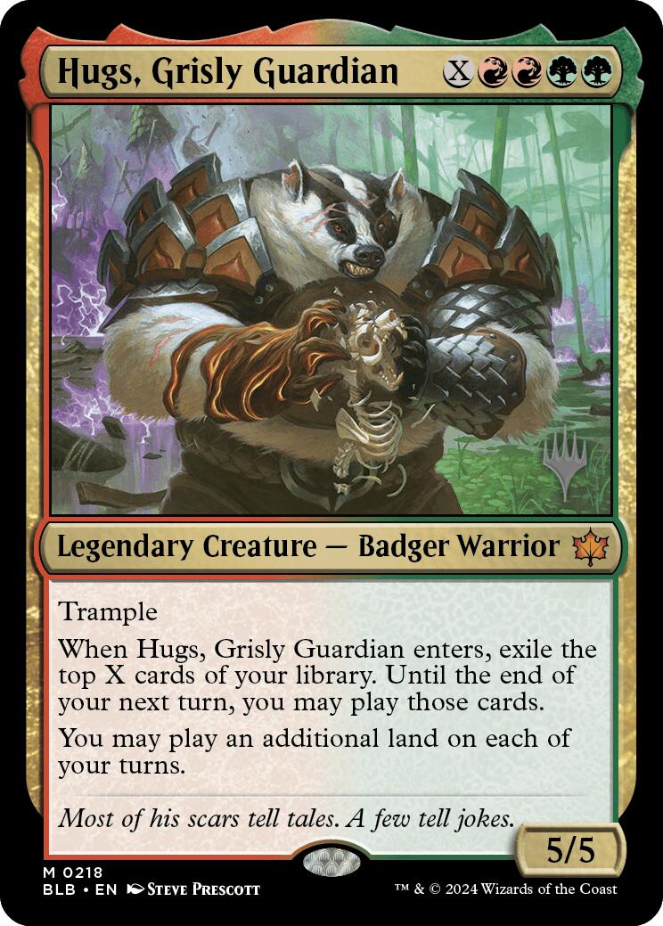 Hugs, Grisly Guardian (Promo Pack) [Bloomburrow Promos] | Shuffle n Cut Hobbies & Games