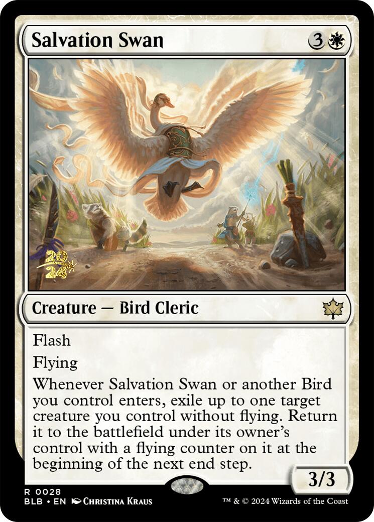 Salvation Swan [Bloomburrow Prerelease Promos] | Shuffle n Cut Hobbies & Games