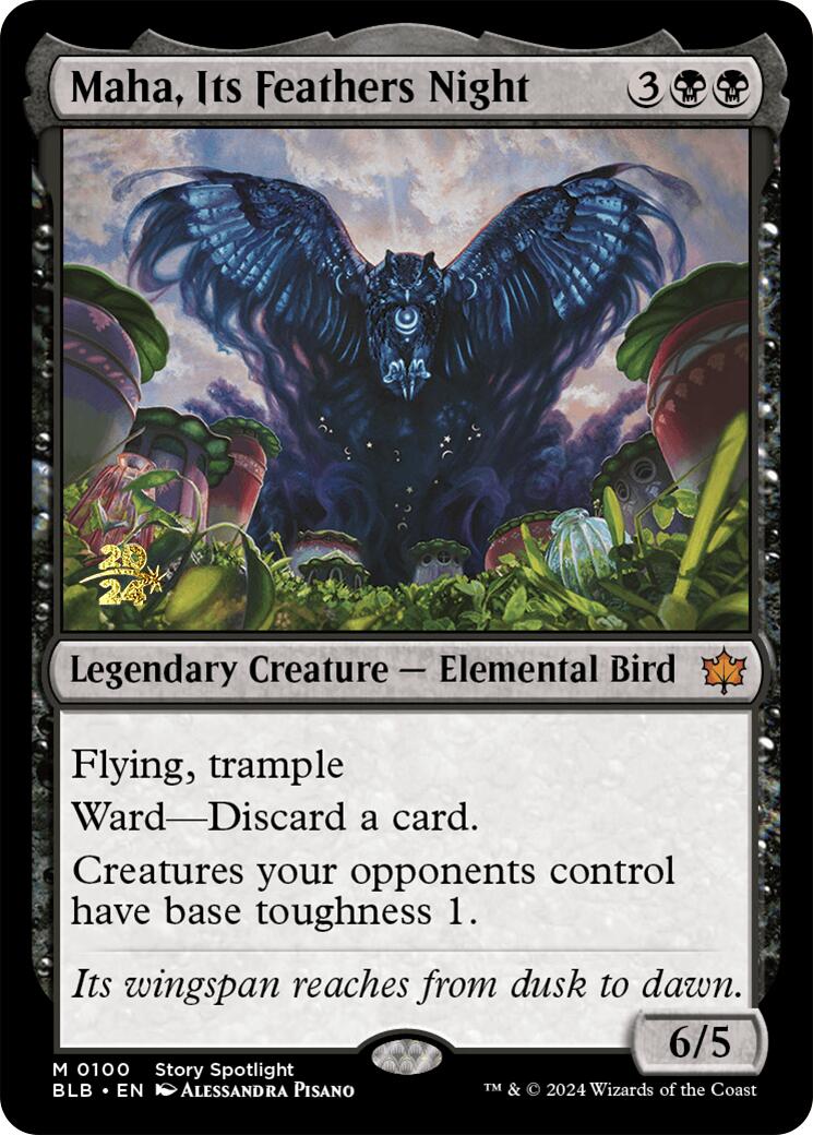 Maha, Its Feather Night [Bloomburrow Prerelease Promos] | Shuffle n Cut Hobbies & Games