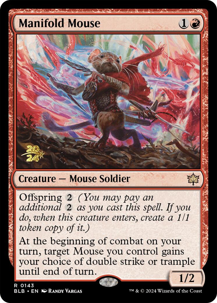 Manifold Mouse [Bloomburrow Prerelease Promos] | Shuffle n Cut Hobbies & Games