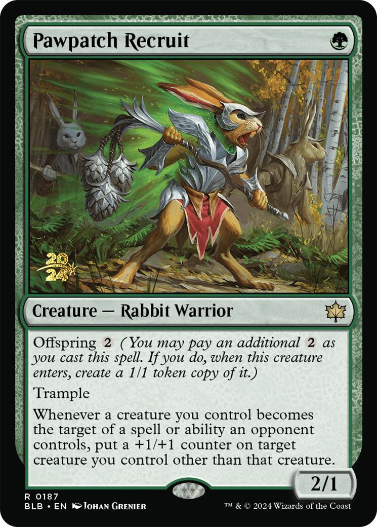 Pawpatch Recruit [Bloomburrow Prerelease Promos] | Shuffle n Cut Hobbies & Games