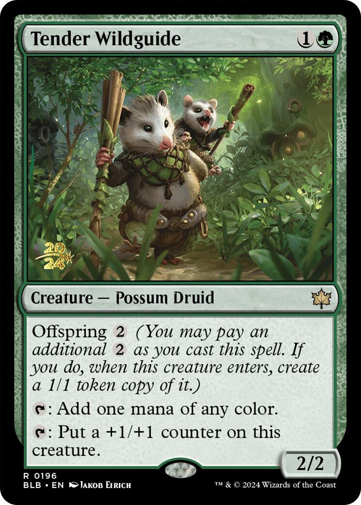 Tender Wildguide [Bloomburrow Prerelease Promos] | Shuffle n Cut Hobbies & Games