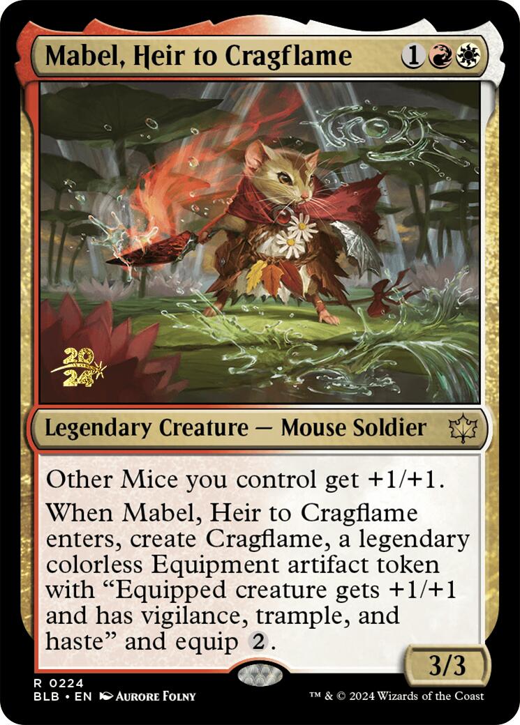 Mabel, Heir to Cragflame [Bloomburrow Prerelease Promos] | Shuffle n Cut Hobbies & Games