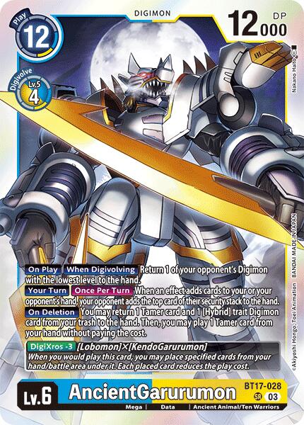 AncientGarurumon [BT17-028] [Secret Crisis] | Shuffle n Cut Hobbies & Games