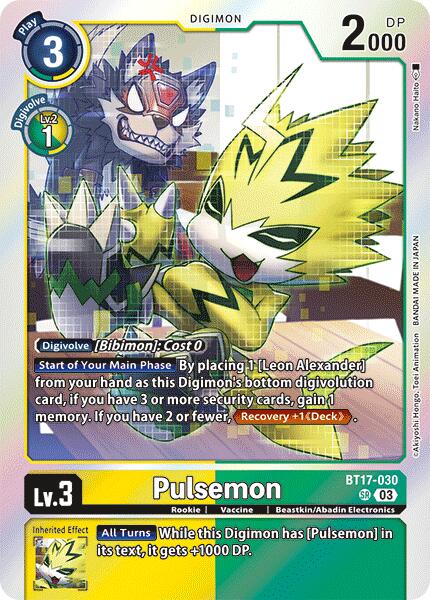 Pulsemon [BT17-030] [Secret Crisis] | Shuffle n Cut Hobbies & Games