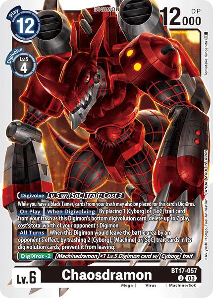 Chaosdramon [BT17-057] [Secret Crisis] | Shuffle n Cut Hobbies & Games