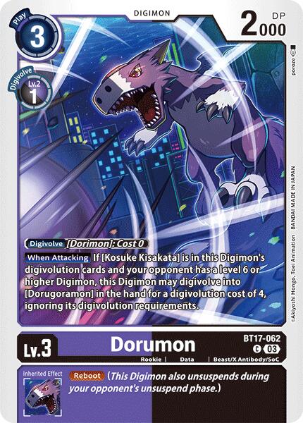 Dorumon [BT17-062] [Secret Crisis] | Shuffle n Cut Hobbies & Games