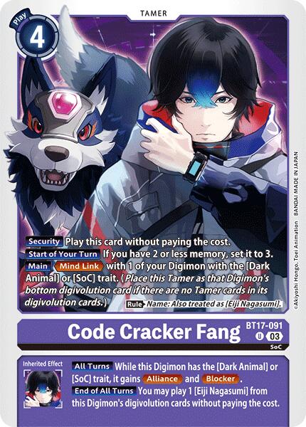 Code Cracker Fang [BT17-091] [Secret Crisis] | Shuffle n Cut Hobbies & Games