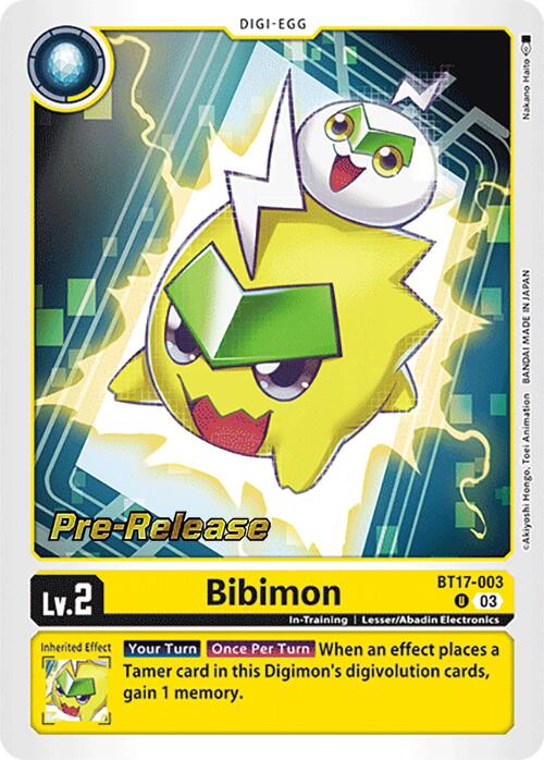 Bibimon [BT17-003] [Secret Crisis Pre-Release Cards] | Shuffle n Cut Hobbies & Games