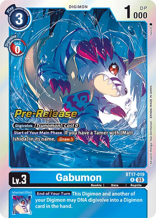 Gabumon [BT17-019] [Secret Crisis Pre-Release Cards] | Shuffle n Cut Hobbies & Games