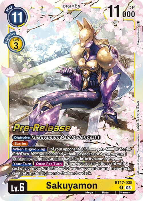 Sakuyamon [BT17-038] [Secret Crisis Pre-Release Cards] | Shuffle n Cut Hobbies & Games