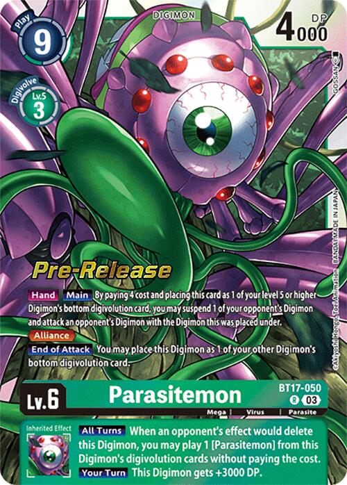 Parasitemon [BT17-050] [Secret Crisis Pre-Release Cards] | Shuffle n Cut Hobbies & Games