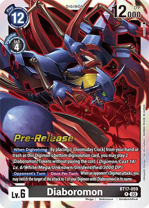 Diaboromon [BT17-059] [Secret Crisis Pre-Release Cards] | Shuffle n Cut Hobbies & Games