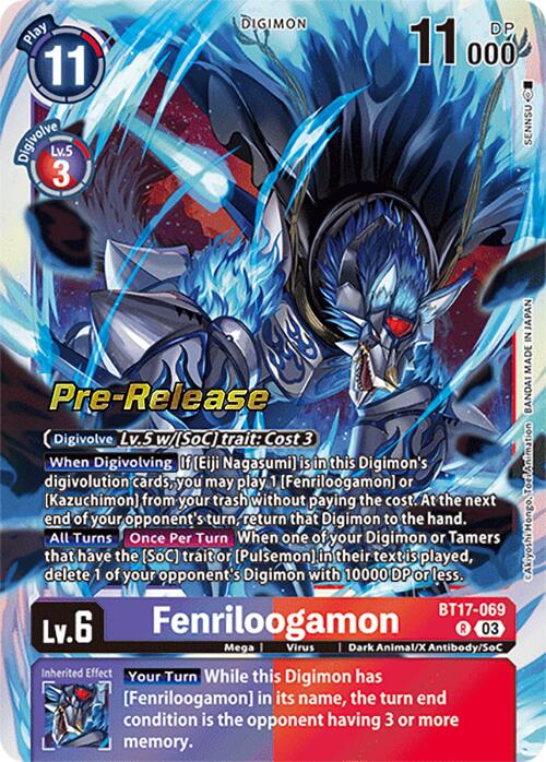 Fenriloogamon [BT17-069] [Secret Crisis Pre-Release Cards] | Shuffle n Cut Hobbies & Games